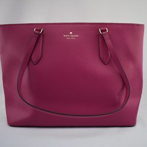 Kate Spade Berry Cobb Harper Refined Grained Leather Tote